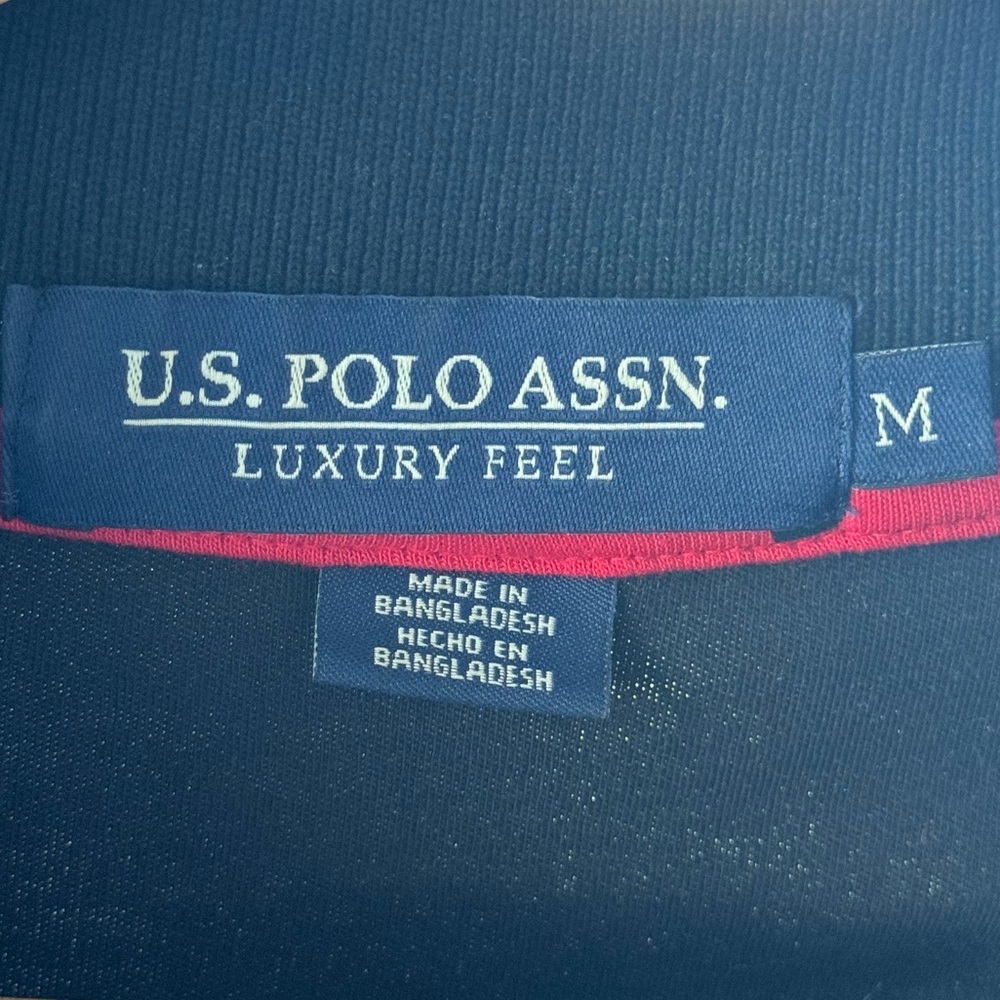 US Polo Association Men’s‎ Black Cotton Classic Fit Polo Medium. - Picture 2 of 5